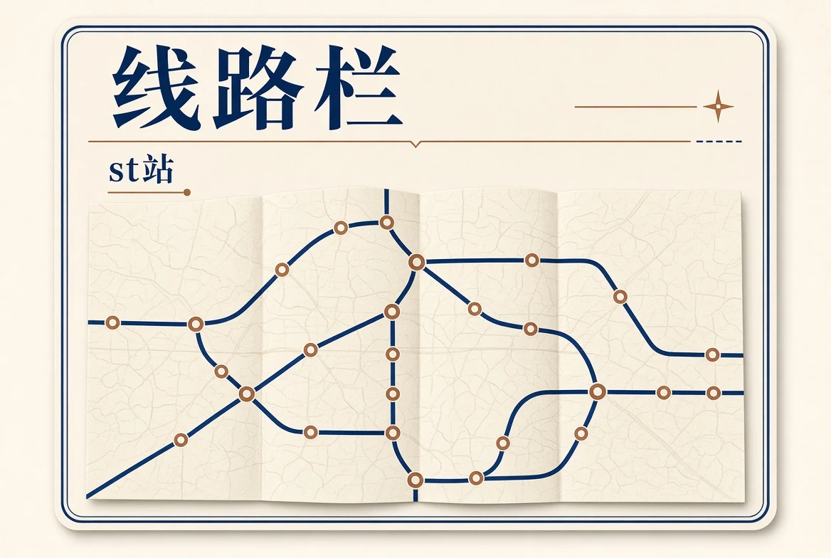 线路栏内容示意