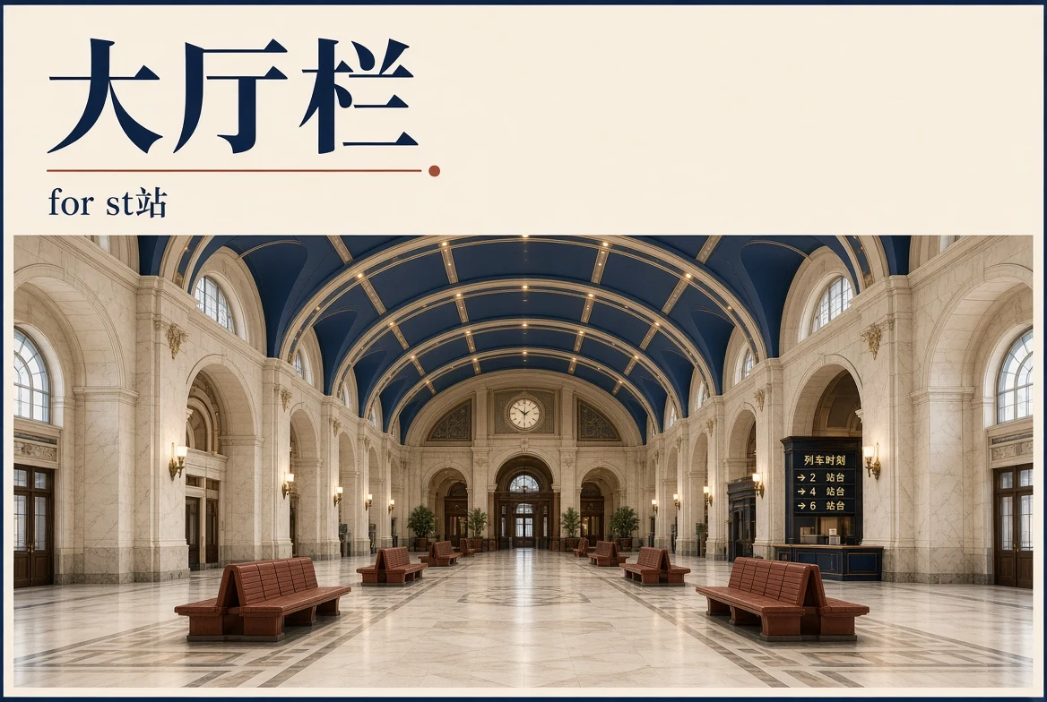大厅栏内容示意